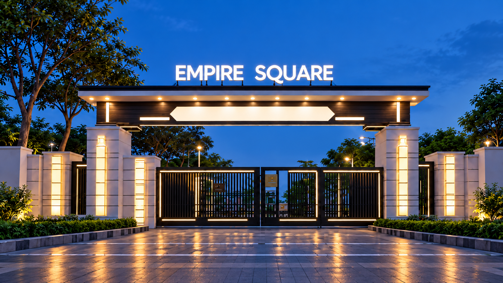 Empire Square gate, reference visual
